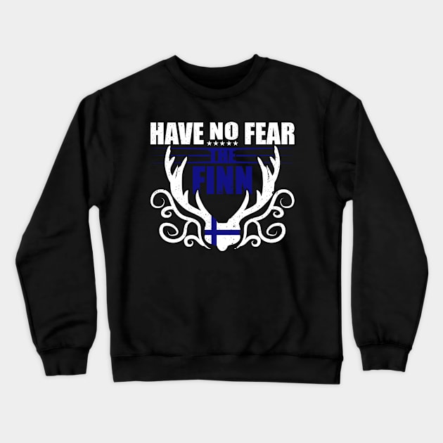 The Finn Finnish gift idea Finland Siso Crewneck Sweatshirt by QQdesigns